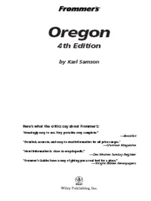cover image of Frommer's Oregon